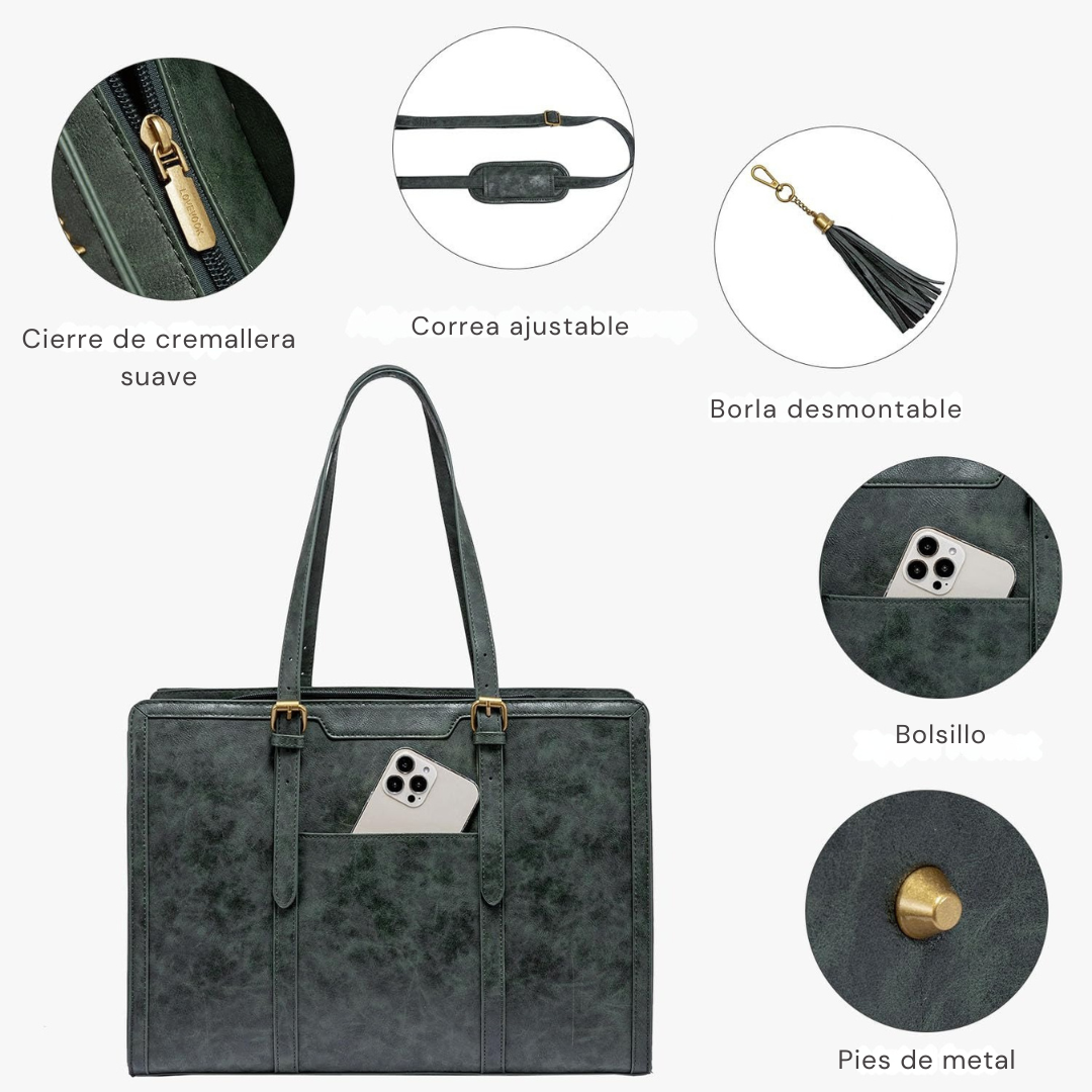 Bolso de Cuero Vintage Elegante para Portátil®