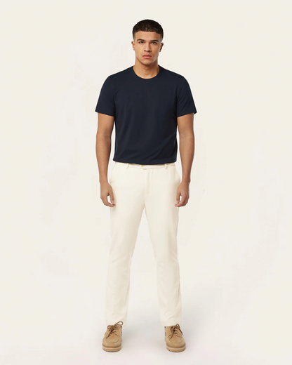 Pantalón Clásico para Hombre con Cremalleras Invisibles en los Bolsillos y Tejido Impermeable