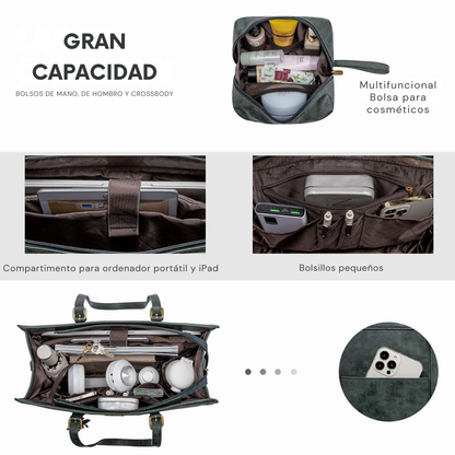 Bolso de Cuero Vintage Elegante para Portátil®