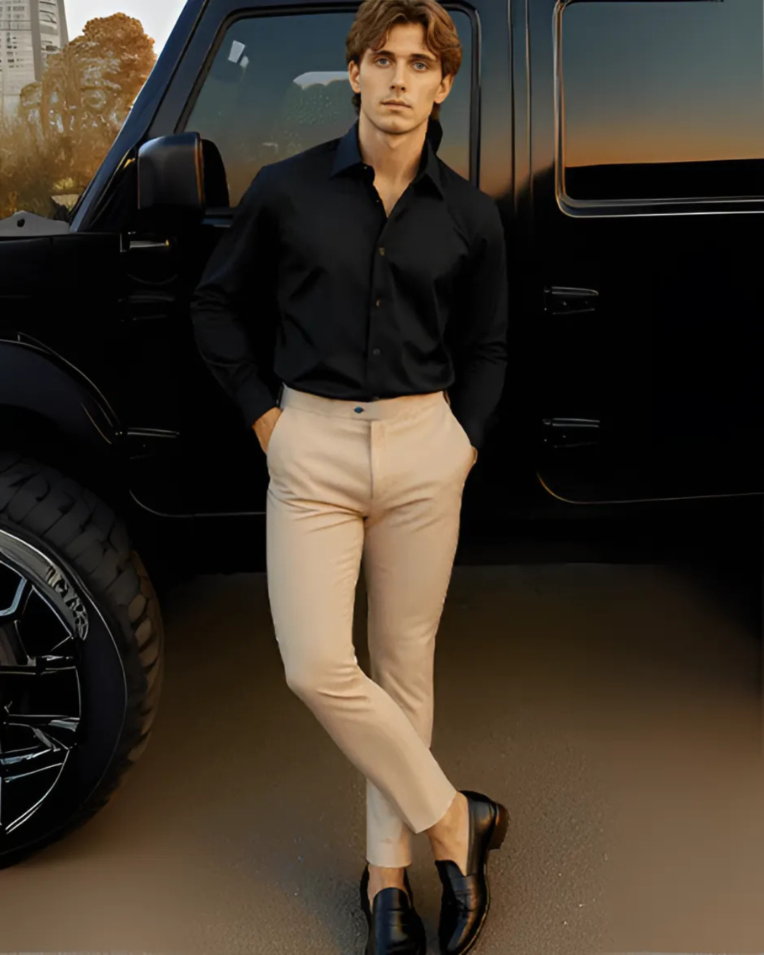 Pantalón Formal Elástico para Hombre®