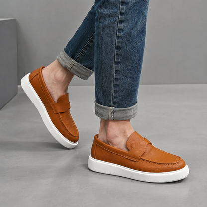 Mocasines informales ergonómicos de piel