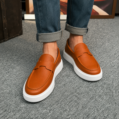 Mocasines informales ergonómicos de piel