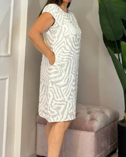Vestido Corto Boho de corte Holgado