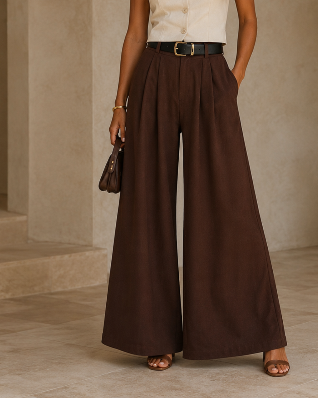 Pantalón Ancho Elegante