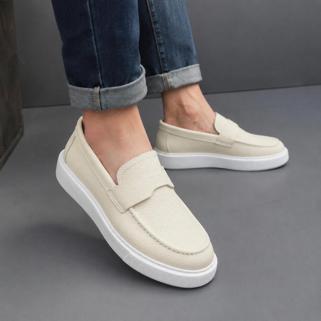 Mocasines informales ergonómicos de piel