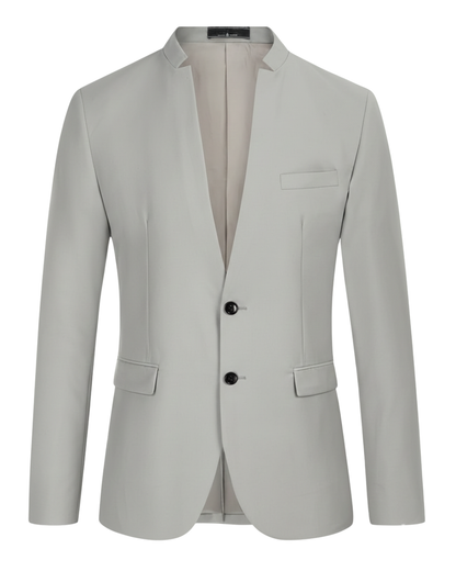 Chaqueta Blazer con Cuello Mandarín para Hombre