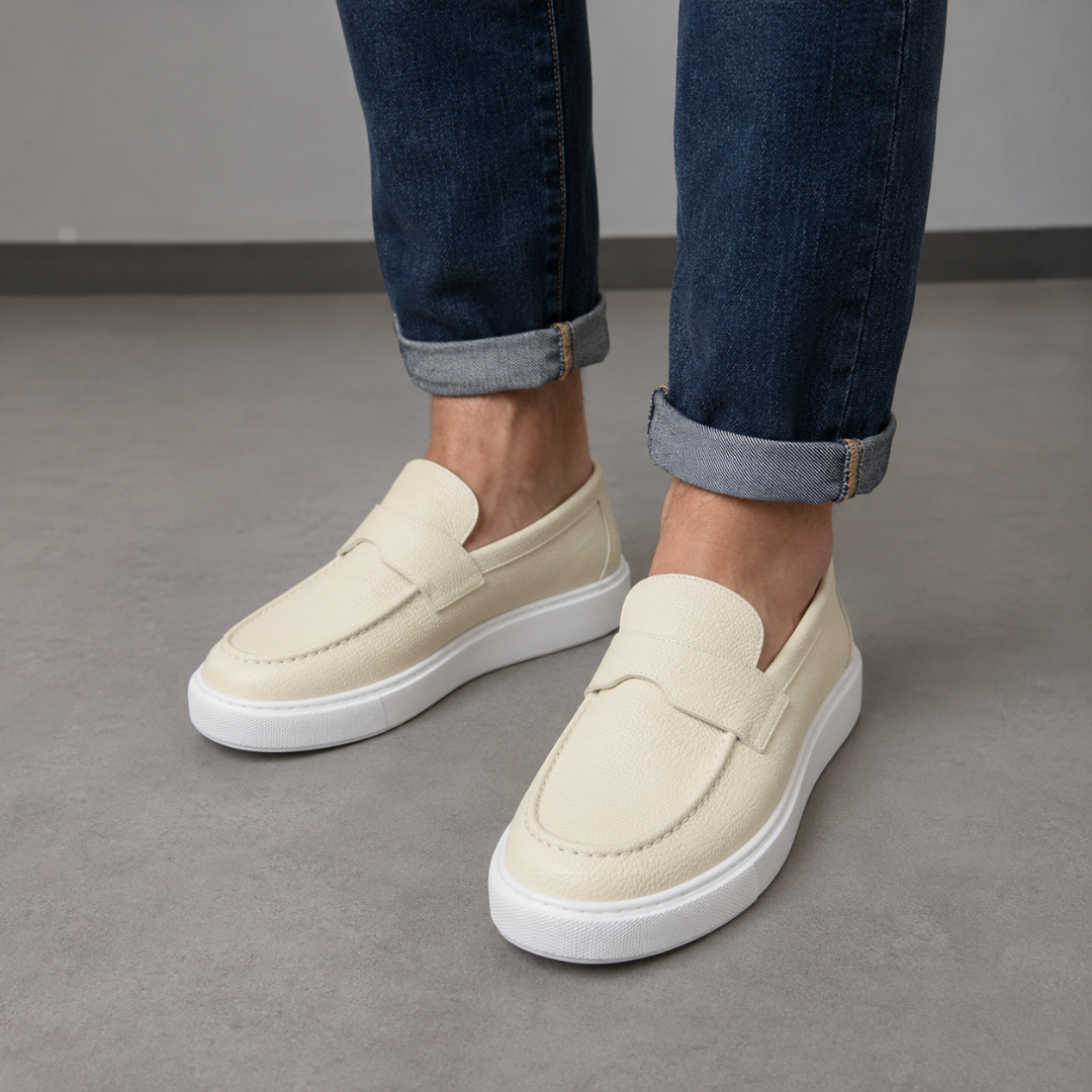 Mocasines informales ergonómicos de piel