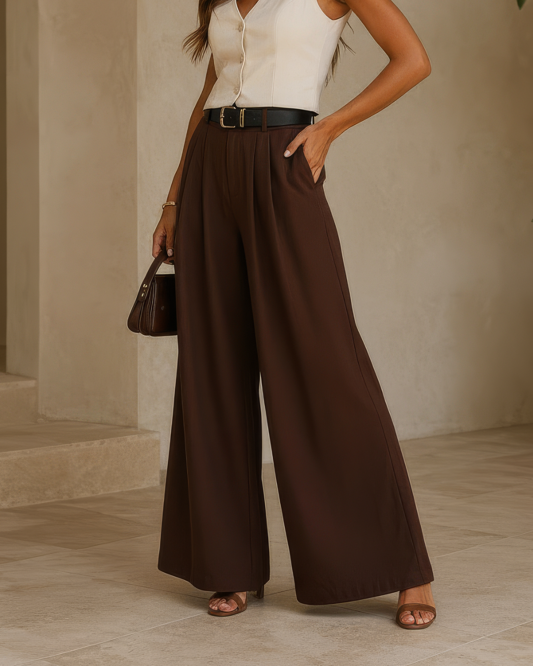 Pantalón Ancho Elegante