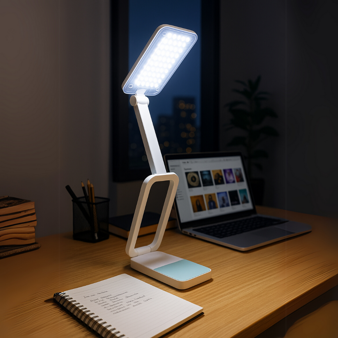 Lámpara LED Plegable con Brazo Ajustable y Luz de Alta Intensidad®