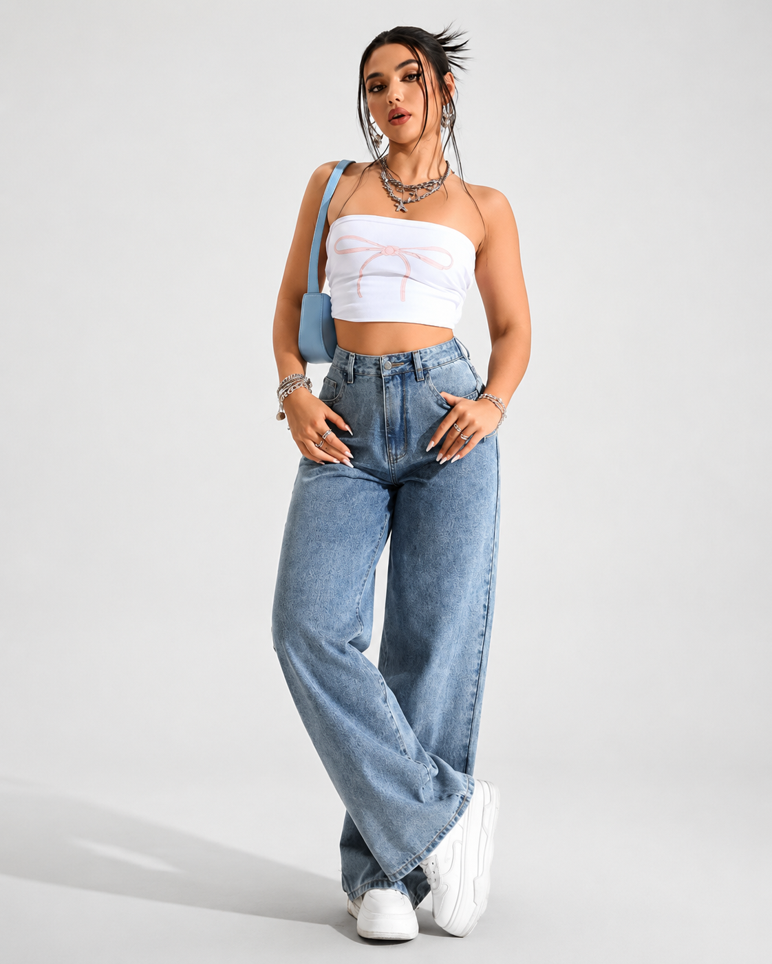 Pantalón de Corte Ancho y Tiro Alto®