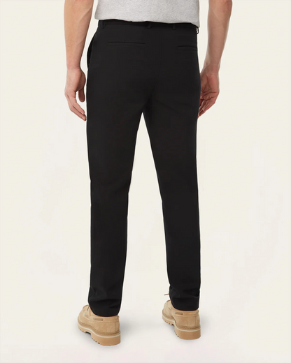 Pantalón Clásico para Hombre con Cremalleras Invisibles en los Bolsillos y Tejido Impermeable